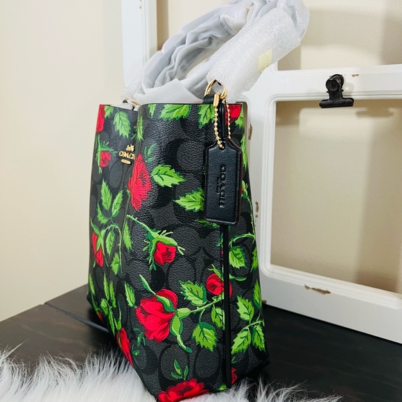 COACH Mollie Bucket Crossbody Bag Fairytale Rose - Picture 2 of 13